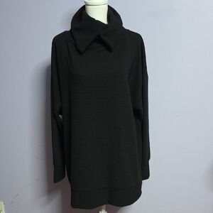 Ideology Black Cowl Neck Sweater